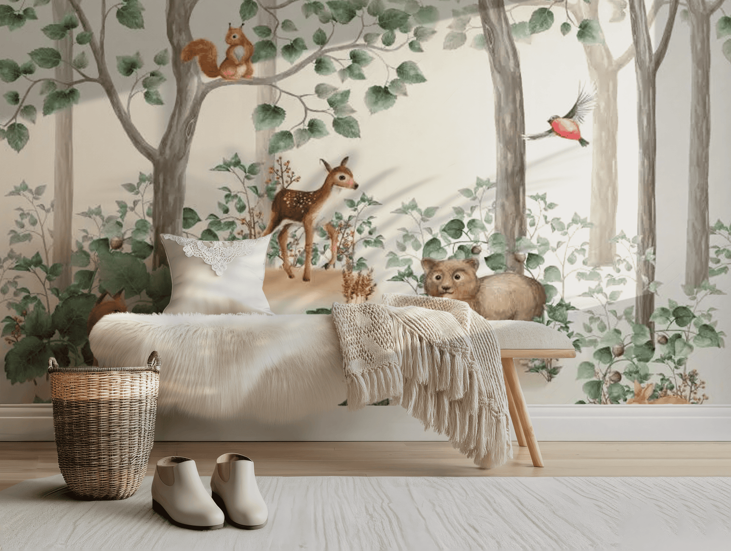 Nature's Embrace Wildlife Mural