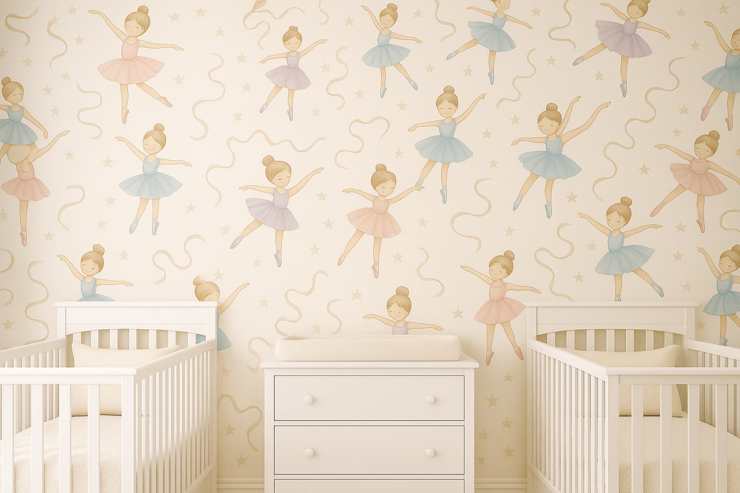 Pastel Ballerina Wallpaper Mural
