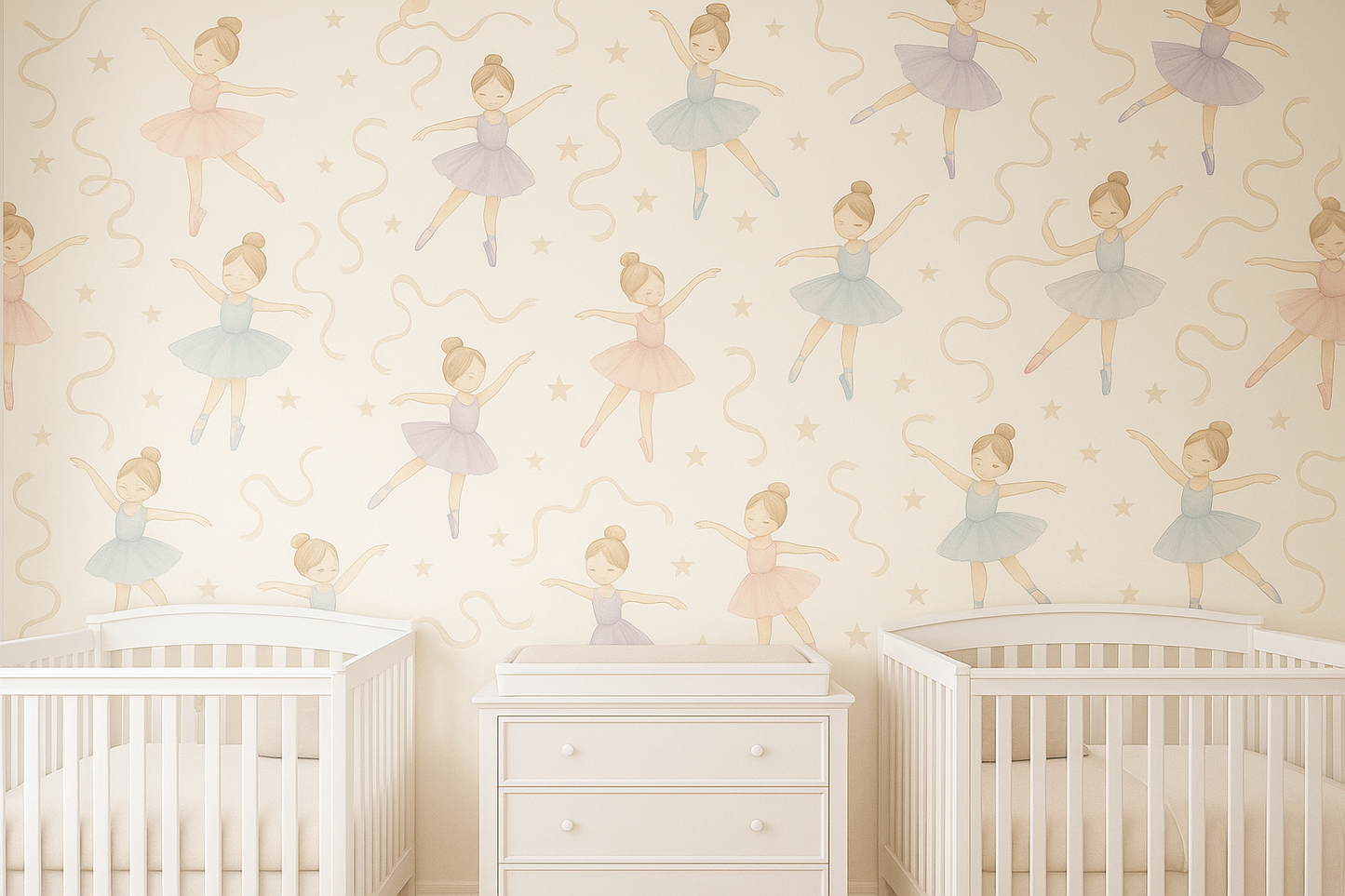 Pastel Ballerina Wallpaper Mural