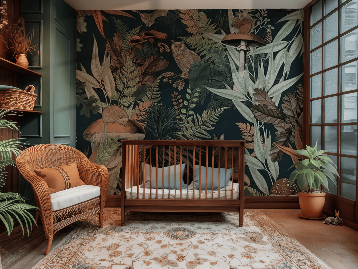 Enchanted Owl Mural Wallpaper