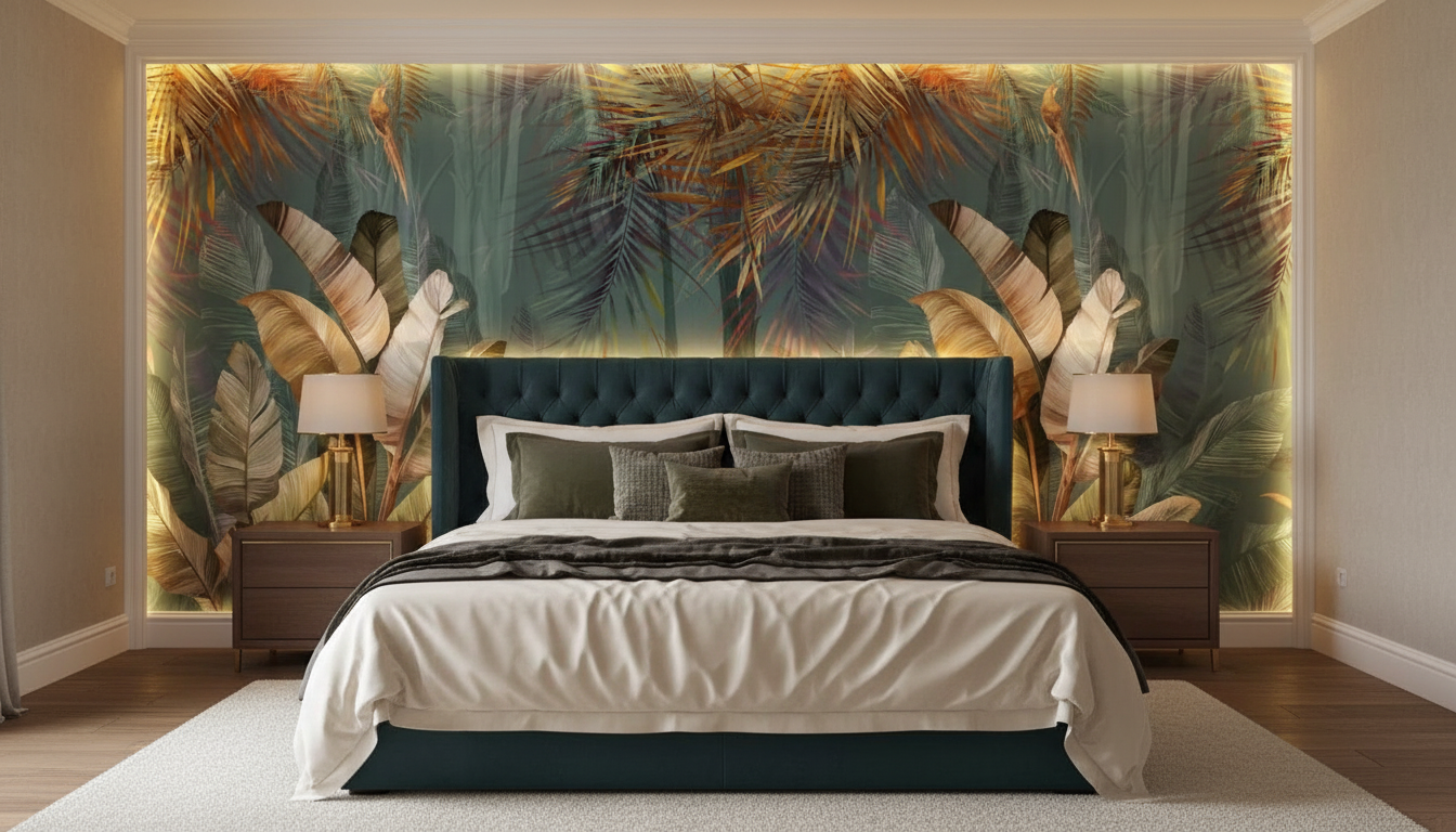 Colourful Tropical Jungle Wall Mural