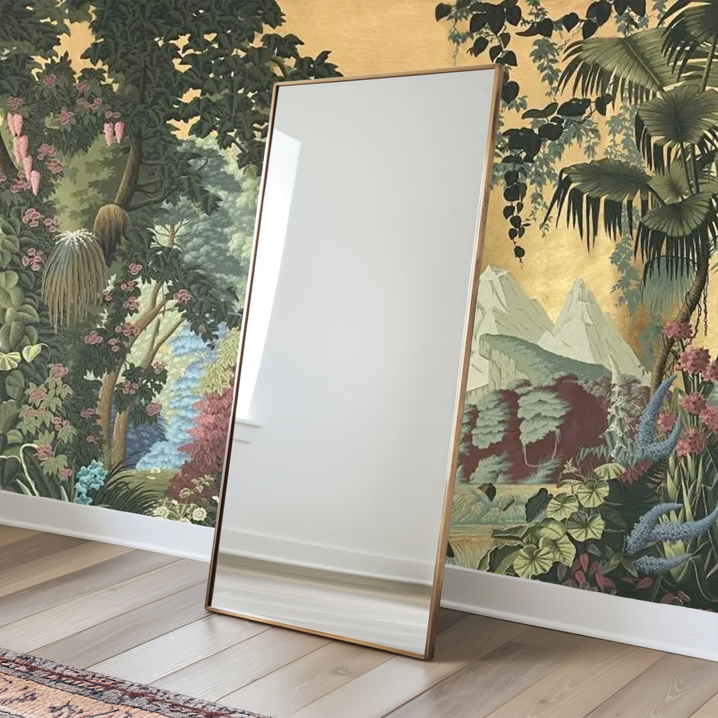 Yellow Jungle Paradise Mural Wallpaper