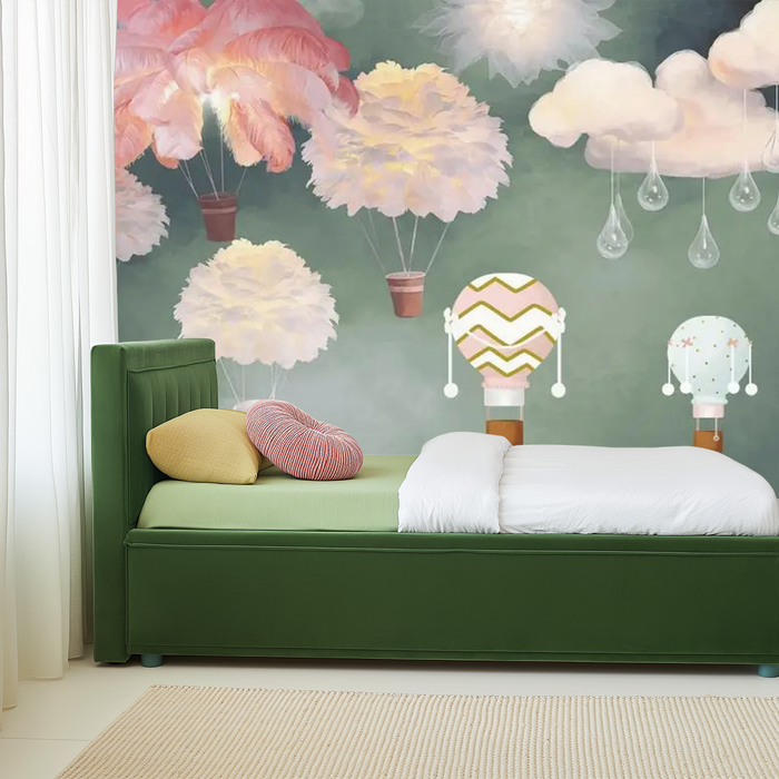 Balloon bliss children's bedroom mural wallpaper – design detail