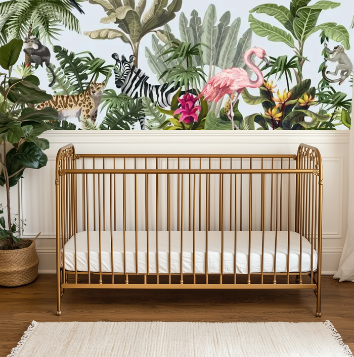 Safari chic animals mural wallpaper