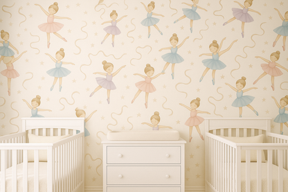 Pastel Ballerina Wallpaper Mural