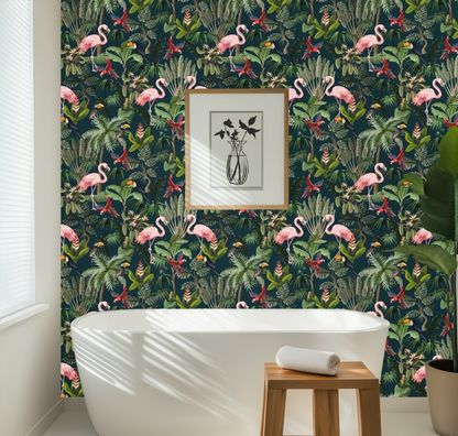 Mini Flamingo Paradise Mural