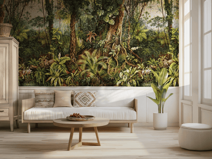 Vibrant Rainforest Mural Wallpaper