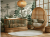 Neutral Woodland Forest Children's Mural Wallpaper