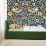 Midnight bird haven mural wallpaper – design detail