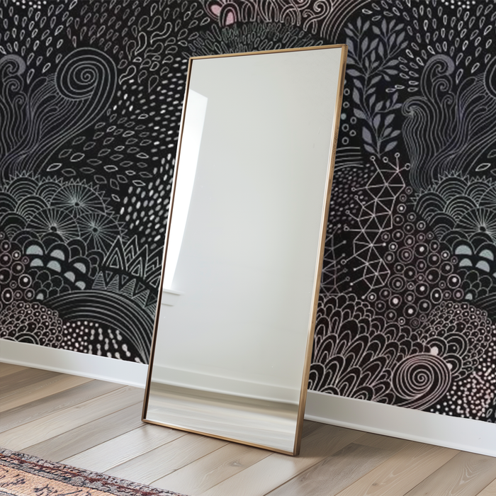 Onyx black mosaic splendour mural wallpaper
