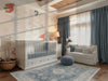 Baby Pink Woodlands Nursery Mural Wallpaper