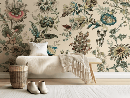 Vintage Flowers Mural