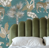 Tropical floral jungle haven mural wallpaper – design detail