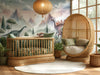 Sunrise Ridge Dinosaur Nursery Mural Wallpaper