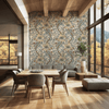 Vintage Yellow Meadow Mural Wallpaper