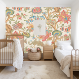 Botanical bliss leaves mural wallpaper
