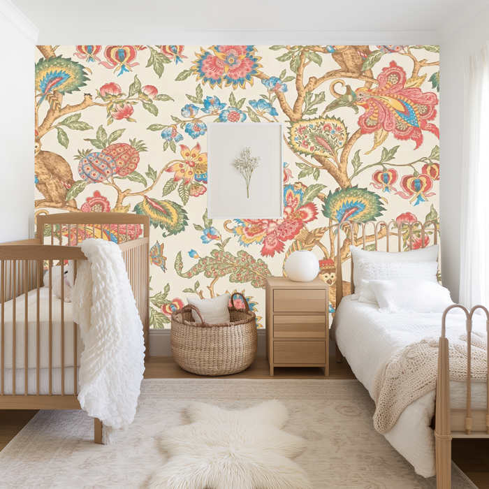 Botanical bliss leaves mural wallpaper