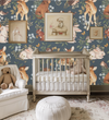 Green Forest Grove Animals Mural Wallpaper