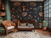 Midnight Hedgehogs Children's Mural Wallpaper