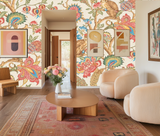 Botanical bliss leaves mural wallpaper – design detail