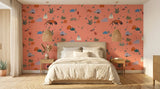 Pink Desert Wildlife Wallpaper