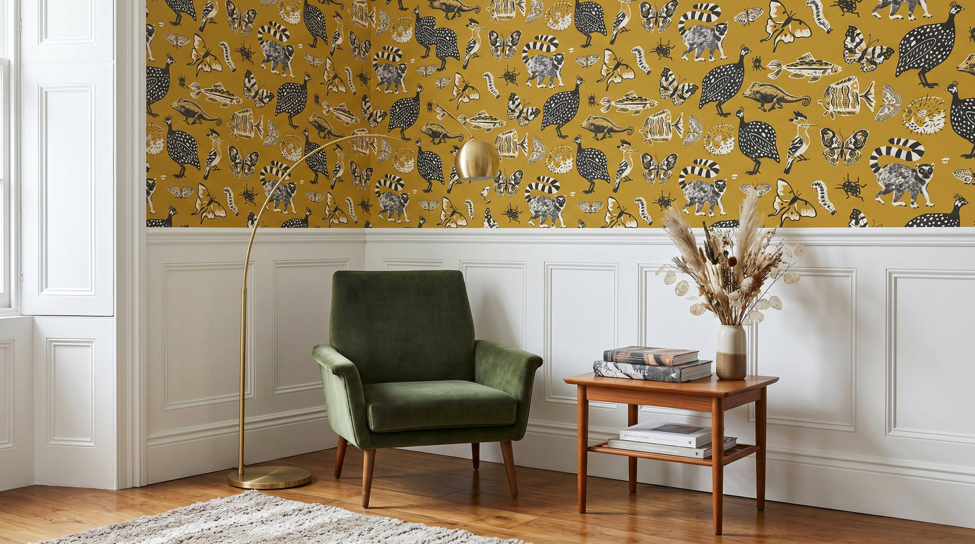 Golden Wildlife Wallpaper