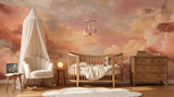 Peach and Blush Cloud Wall Mural
