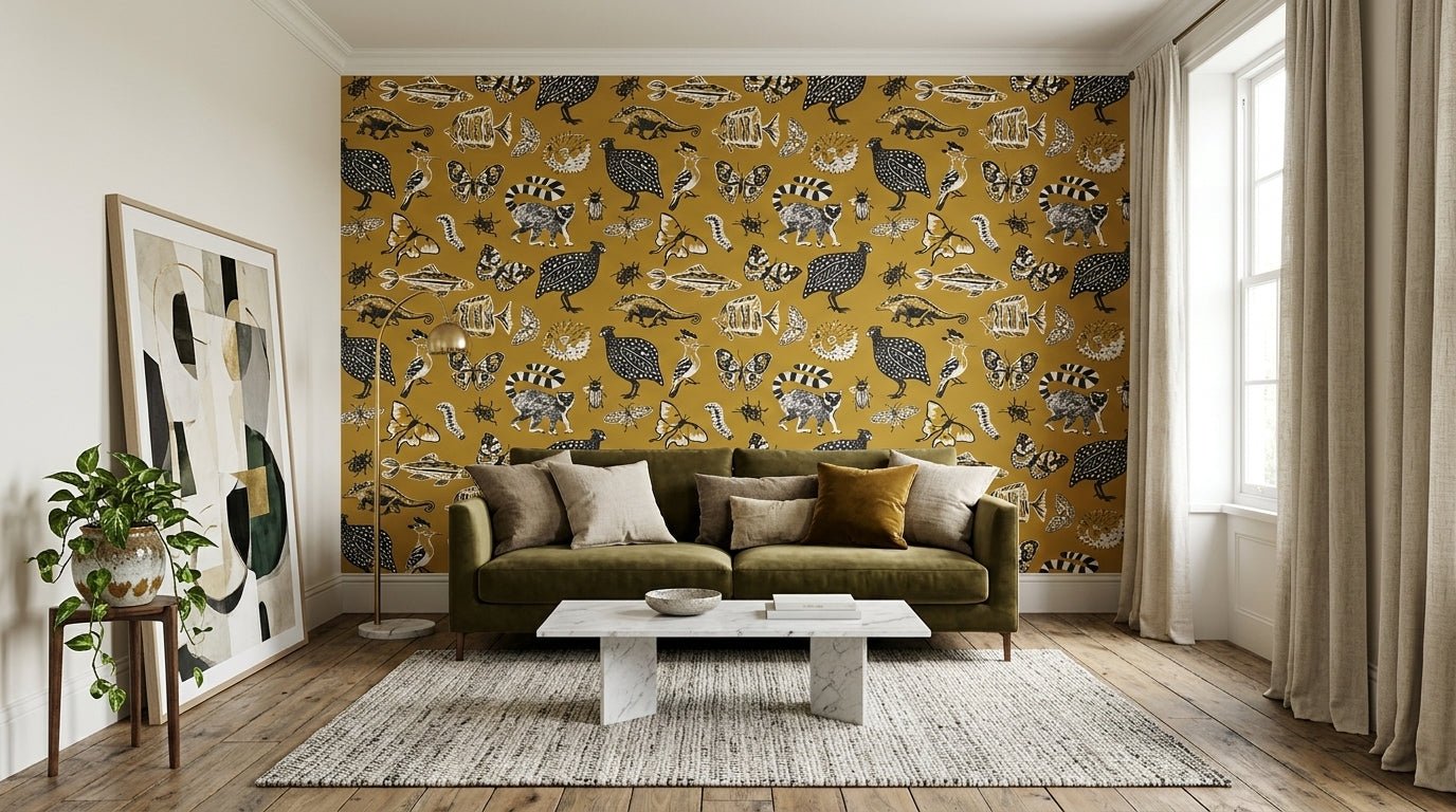 Golden Wildlife Wallpaper
