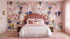 Rabbits and Pansies Wallpaper