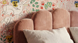 Rabbits and Pansies Wallpaper