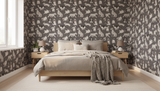 Modern monochrome dog wallpaper – design detail