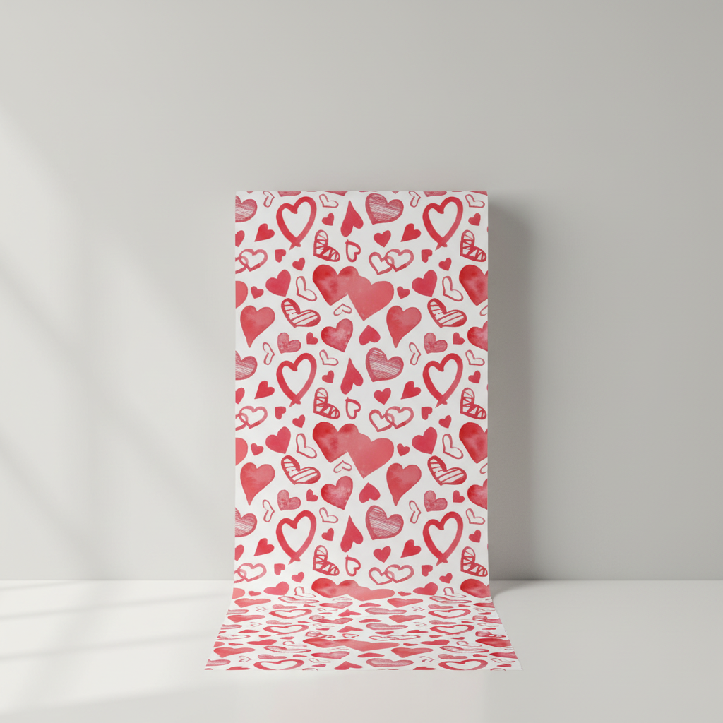Pink love heart wallpaper – design detail