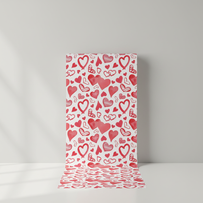 Pink love heart wallpaper – design detail