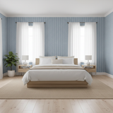 Blue wavy stripe wallpaper – design detail