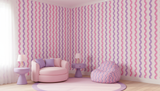 Pastel groovy wave wallpaper – design detail