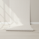 Neutral beige stripe wallpaper