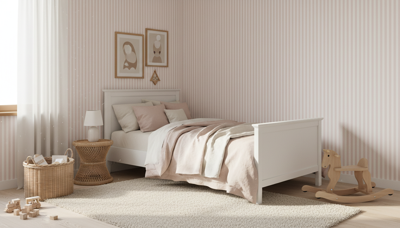 Classic Pink Stripe Wallpaper