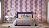 Purple groovy wallpaper – design detail