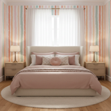 Pastel stripe wallpaper – design detail