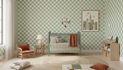 Green Checkerboard Wallpaper