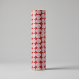 Blush retro dot nursery wallpaper – design detail