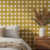 Mustard Retro Dot Wallpaper