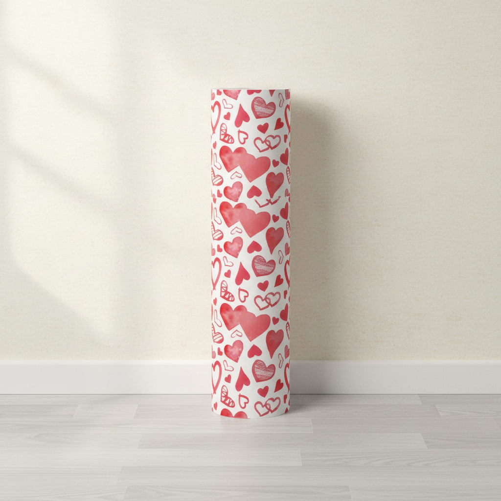 Pink love heart wallpaper – design detail