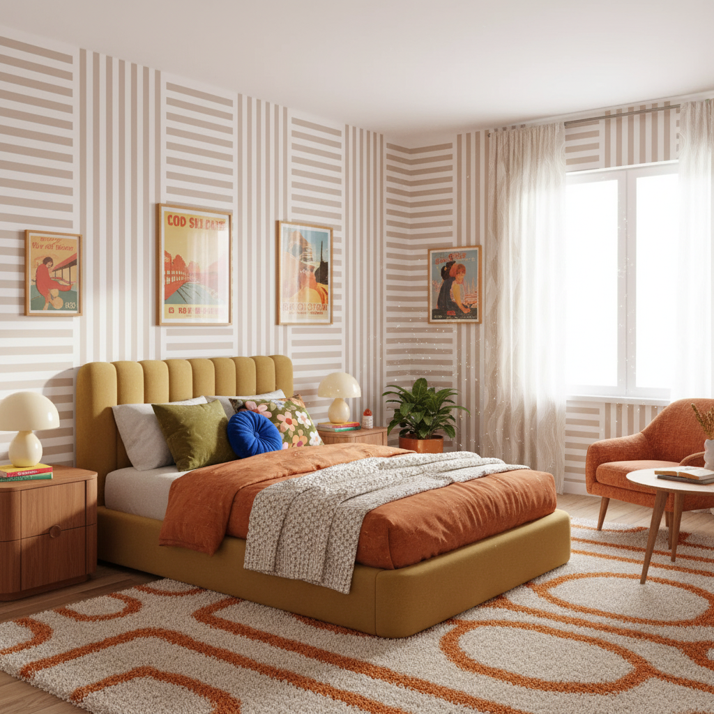 Soft Pink Stripe Wallpaper