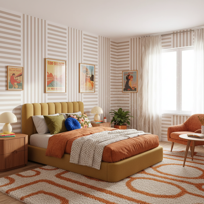 Soft Pink Stripe Wallpaper