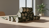 Olive green tiger wallpaper – design detail