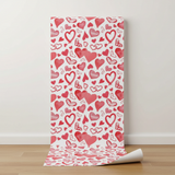 Pink love heart wallpaper – design detail
