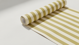 Warm yellow and cream vertical stripe wallpaper – design detail