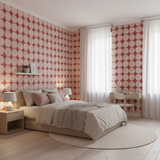 Retro polka dot wallpaper – design detail