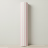 Blush pink vertical stripe wallpaper – design detail
